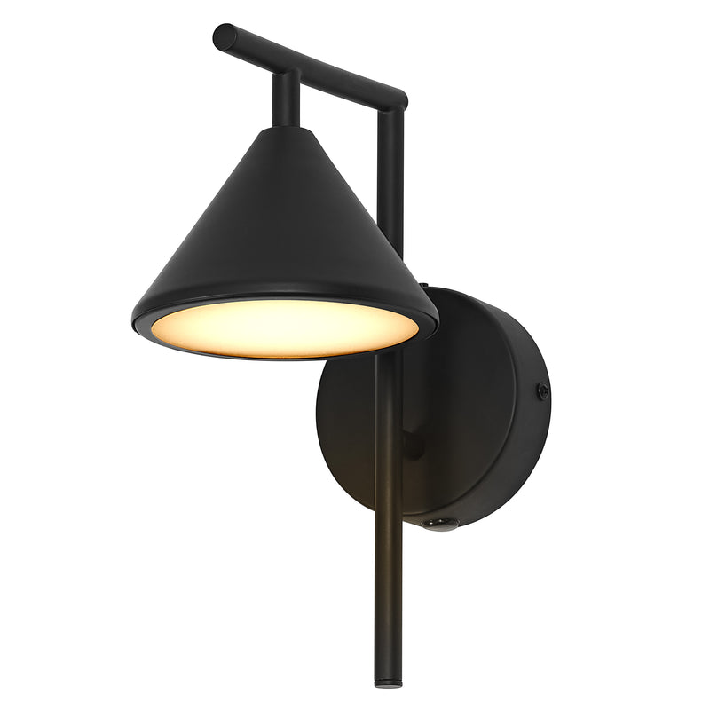 5W, 180lm, Decor Fuji Wall BLACK, 3000K, IP20, 195x255mm, LED Decorative wall lamp Osram