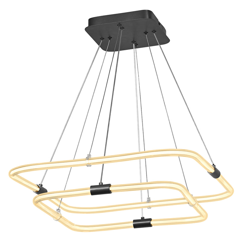 23W, 2500lm, Decor Tetragon 2XPendant Click DIM, IP20, IK03, 566x800mm, LED Ceiling lamp Osram