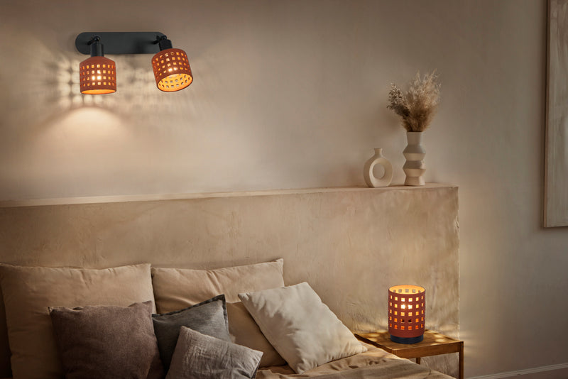 Decor Clay Windows Table BROWN, E27, IP20, IK03, 145x203mm, Decorative table lamp Osram