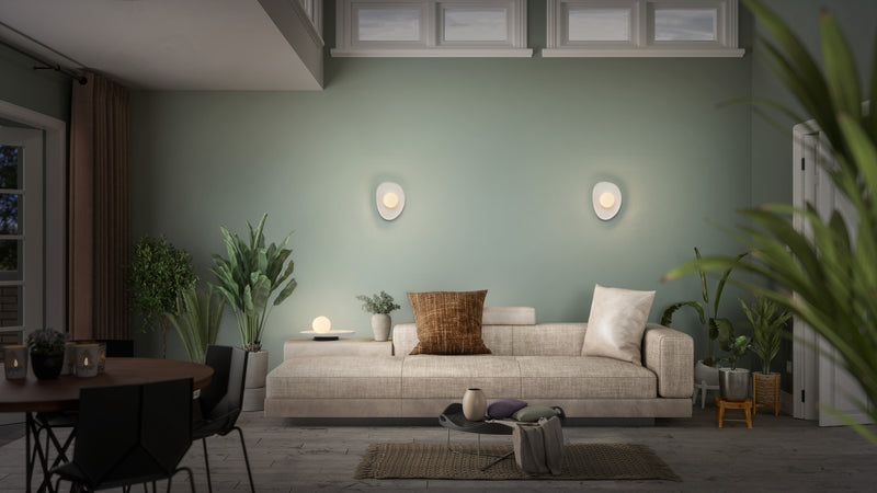 Decor Plaster Nest Wall WHITE, G9, IP20, IK03, 135x260mm, Sisustuksellinen seinävalaisin Osram