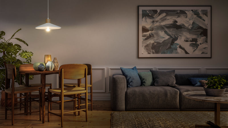 Decor Plaster Wood Pendant WHITE, E27, IP20, 320x1165mm, Decorative ceiling lamp Osram