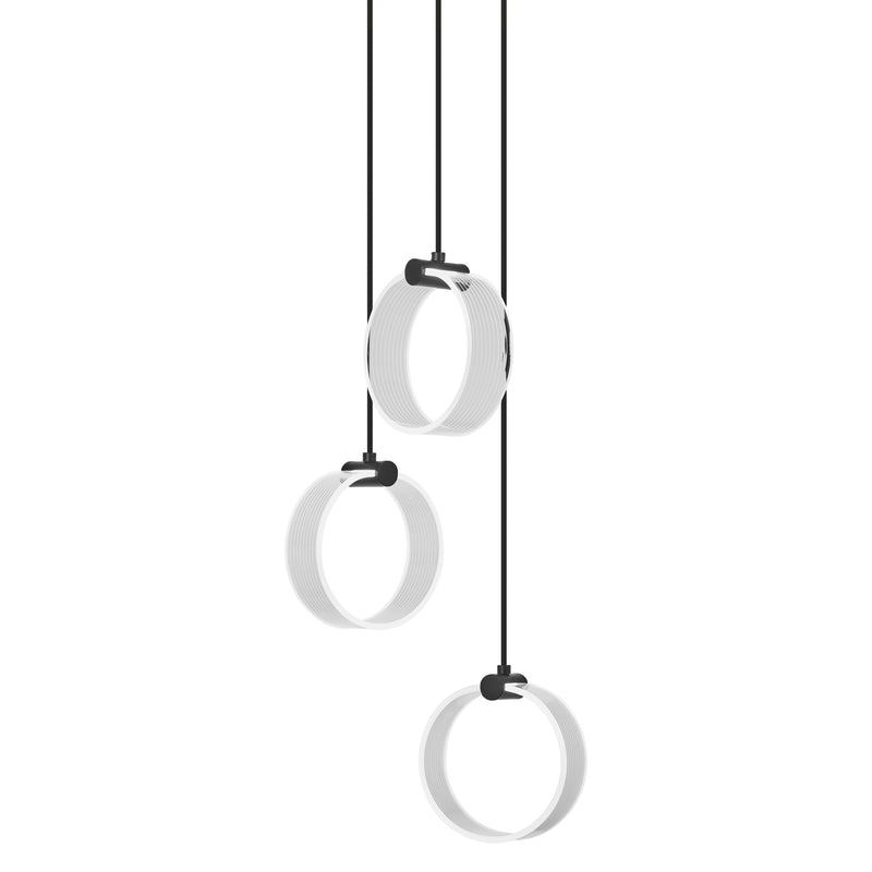 20W, 1300lm, Decor Circle 3xPendant PL Click CCT, 3000K/4200K/6500K, IP20, 200x1210mm, Sisustuksellinen LED Kattovalaisin Osram