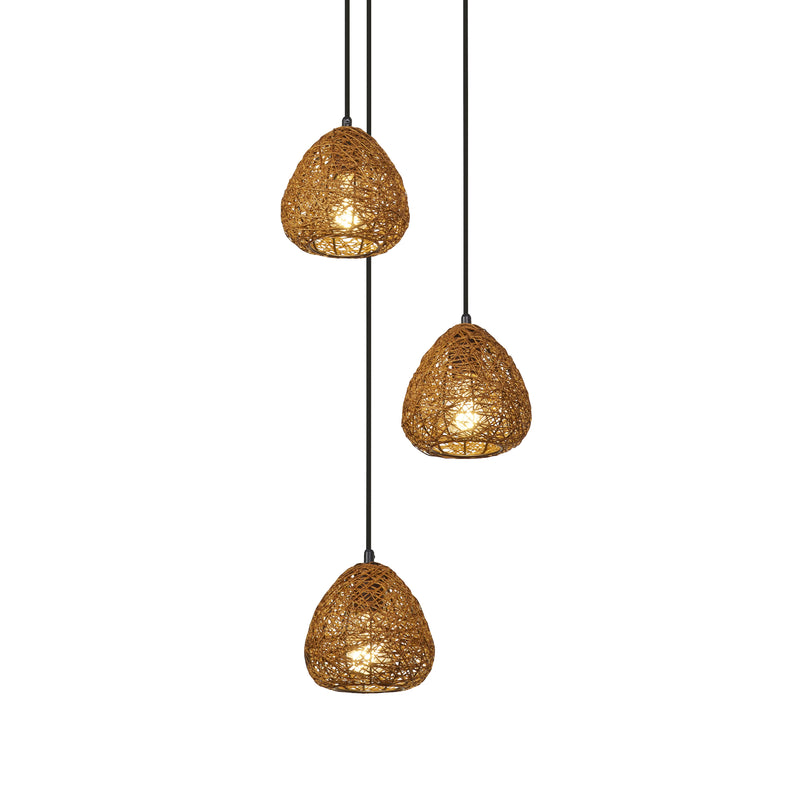 Decor Paper Drop Pendant Plate BEIGE, 3XE27, IP20, IK03, 367x1500mm, Sisustuksellinen kattovalaisin Osram