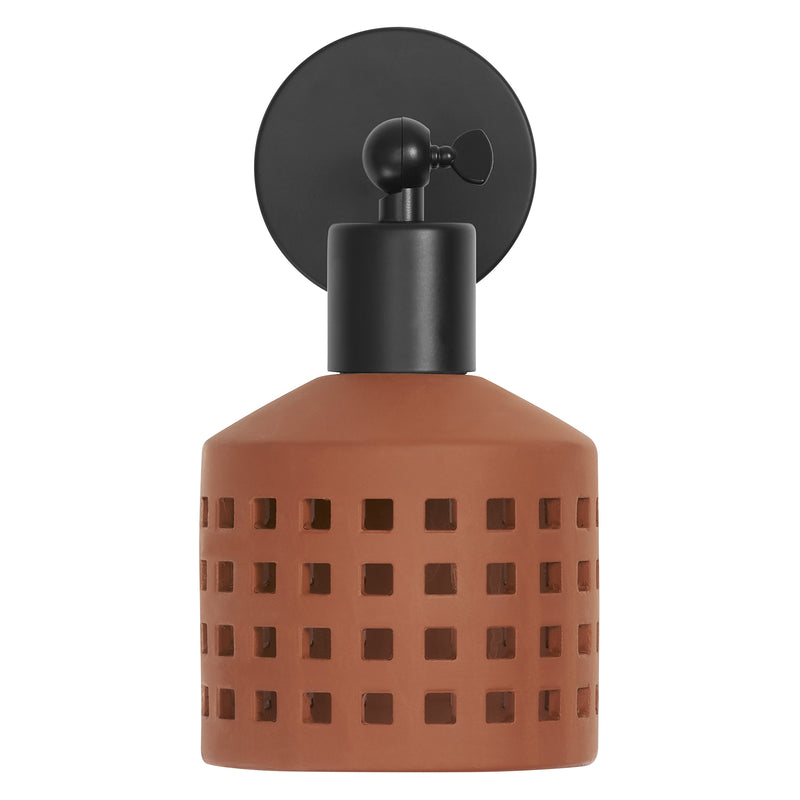 Decor Clay Windows Wall BROWN, E27, IP20, IK03, 168x232mm, Decorative wall lamp Osram