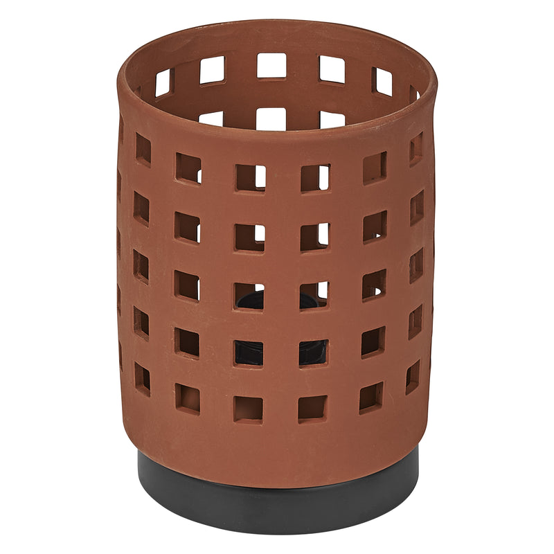 Decor Clay Windows Table BROWN, E27, IP20, IK03, 145x203mm, Decorative table lamp Osram