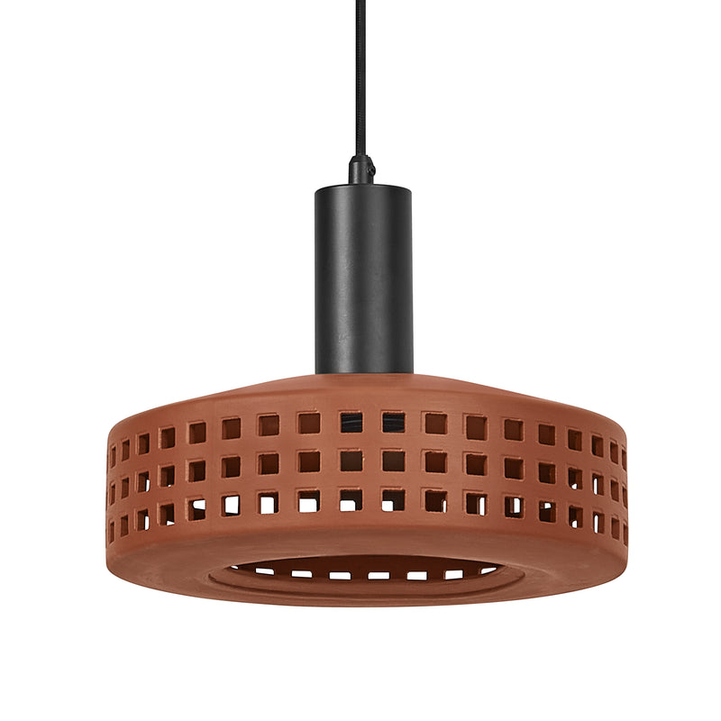 Decor Clay Windows Pendant BROWN, E27, IP20, IK03, 260x1500mm, Decorative ceiling lamp Osram