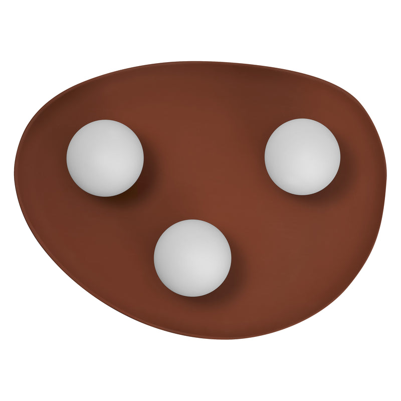 Decor Clay Nest Ceiling BROWN, 3XG9, IP20, IK03, 385x500mm, Sisustuksellinen kattovalaisin Osram