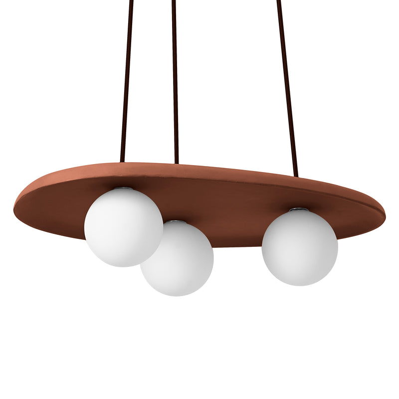 Decor Clay Nest Pendant BROWN, 3X9G, IP20, IK03, 385x1500mm, Decorative ceiling lamp Osram