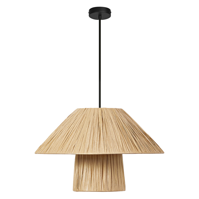 Decor Bamboo Paper Hut Pendant 400 BROWN, E27, IP20, IK03, 400x1200mm, Decorative ceiling lamp Osram