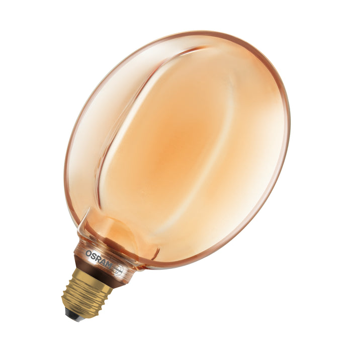 4W, 220lm, 1800K, Vintage 1906 Globe 183 Filament GOLD, E27, DIM, 183x232mm, Sisustuslamppu OSRAM