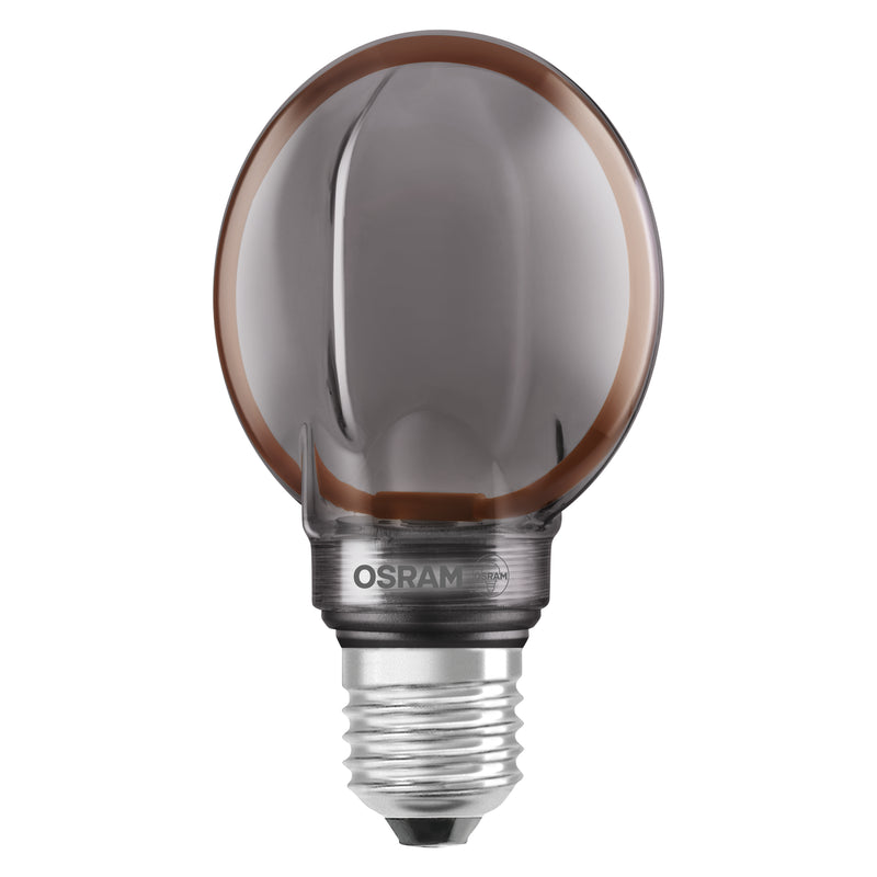4W, 110lm, Vintage 1906 Globe 80 Filament SMOKE, 1800K, E27, DIM, 80x120mm, LED Sisustuslamppu Osram