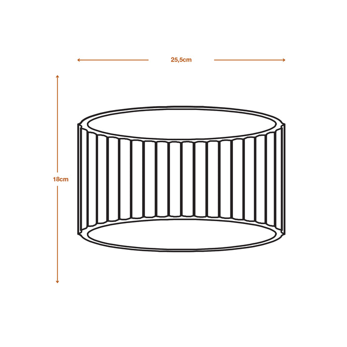 Decor Plaster Band Wall 255 WHITE, E27, Sisustuksellinen Seinävalaisin Osram