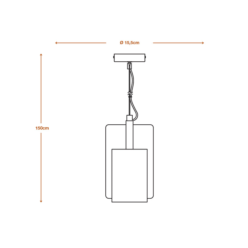 Decor Mold Pendant GOLD, E27, IP20, 155x1500mm, Decorative ceiling lamp Osram