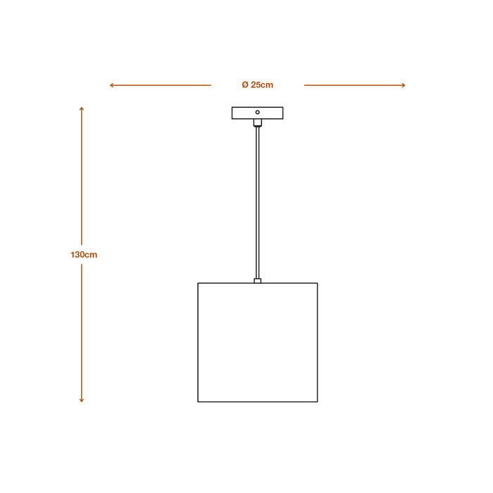 Decor Cardboard Cylinder Pendant BROWN, E27, Sisustuksellinen Kattovalaisin Osram