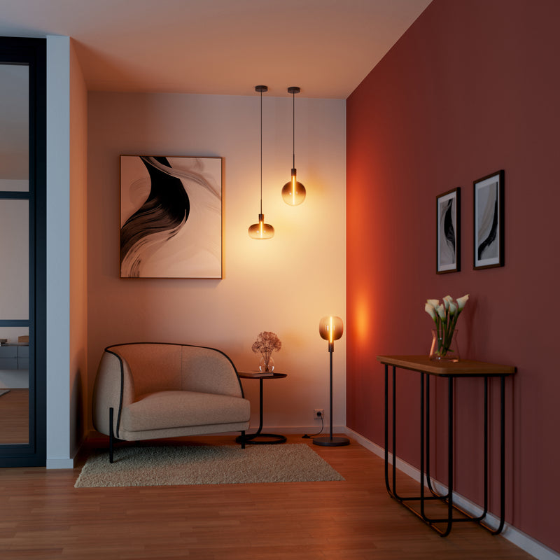 4.8W, 100lm, Vintage 1906 Big Globe 200 10 Magnetic Filament SMOKE DIM, 1800K, E27, 200x260mm, LED Sisustuslamppu Osram