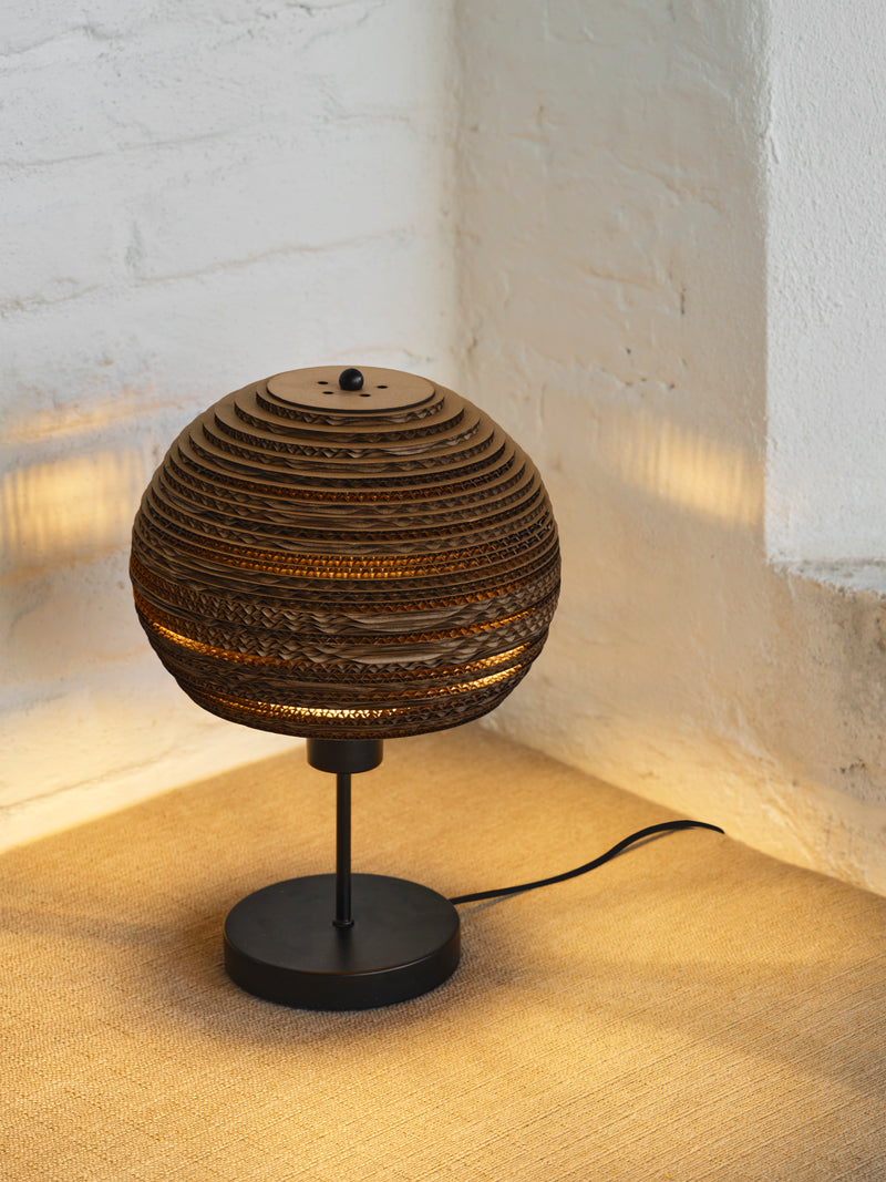 Decor Cardboard Ball Table BROWN, E27, IP20, 260x385mm, Decorative table lamp Osram