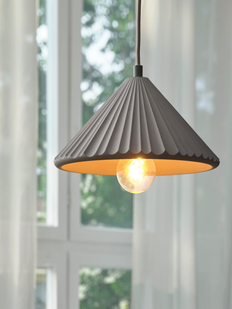 Decor Concrete Pyramid Pendant DARK GRAY, E27, IP20, 250x1175mm, Sisustuksellinen kattovalaisin Osram