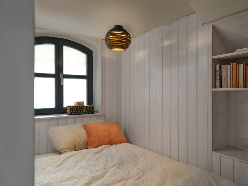 Decor Cardboard Ball Ceiling BROWN, E27, IP20, 230x260mm, Sisustuksellinen kattovalaisin Osram