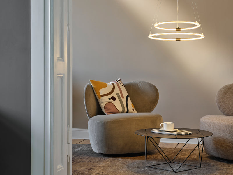 21W, 2400lm, Decor Aura 2XPendant Click DIM, 3000K, IP20, IK03, 498x800mm, LED Kattovalaisin Osram