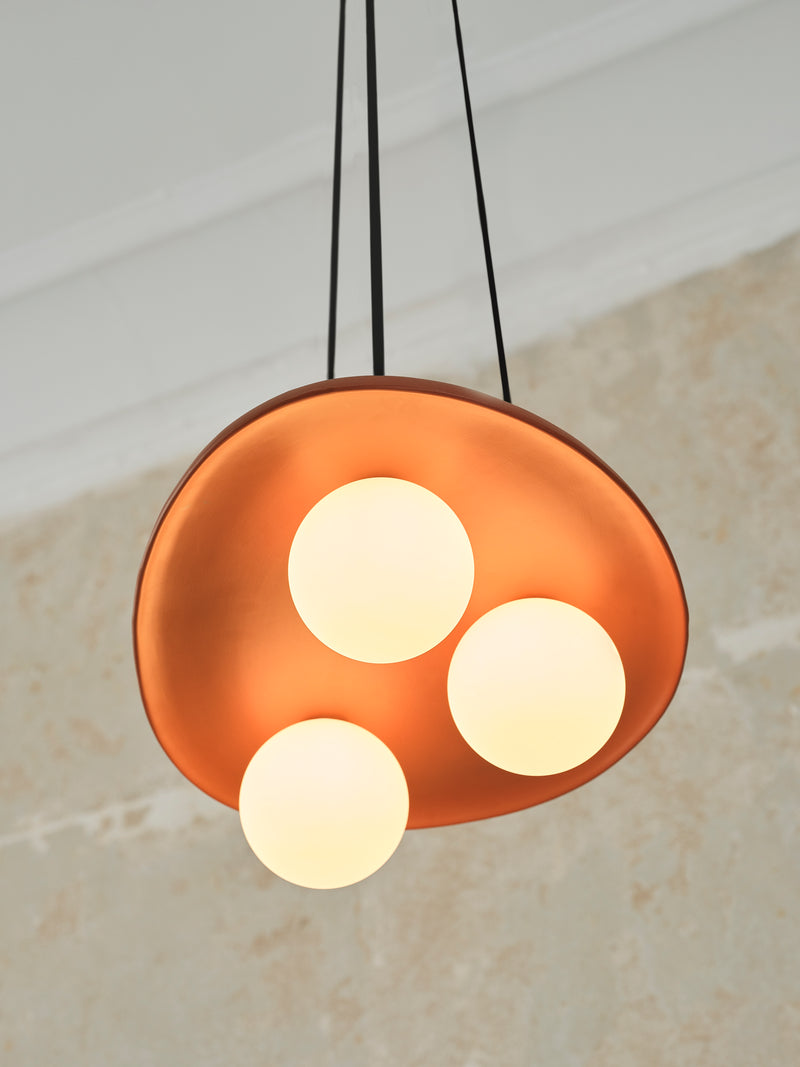 Decor Clay Nest Pendant BROWN, 3X9G, IP20, IK03, 385x1500mm, Decorative ceiling lamp Osram