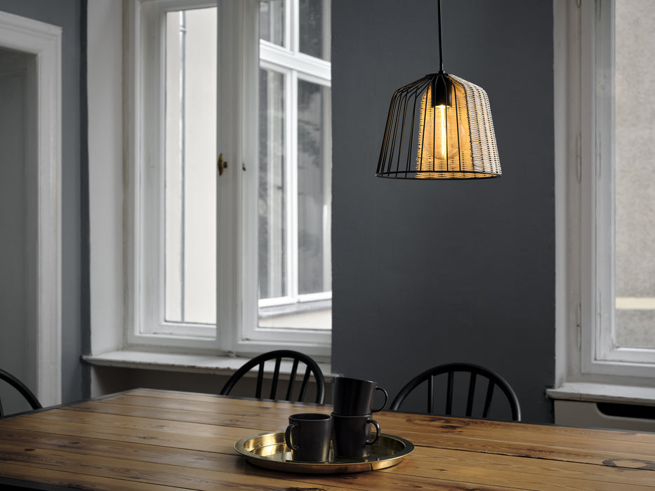 Decor Cage Bell Pendant BLACK, E27, Sisustuksellinen Kattovalaisin LEDVANCE