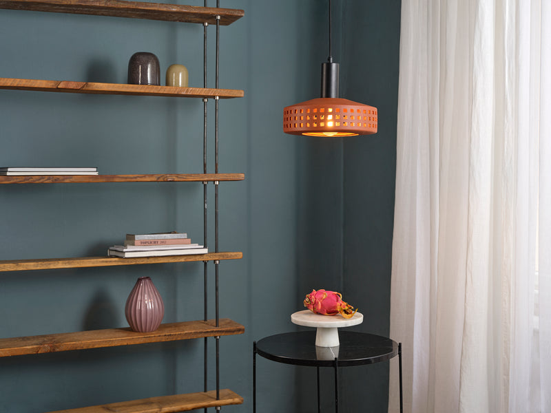 Decor Clay Windows Pendant BROWN, E27, IP20, IK03, 260x1500mm, Decorative ceiling lamp Osram