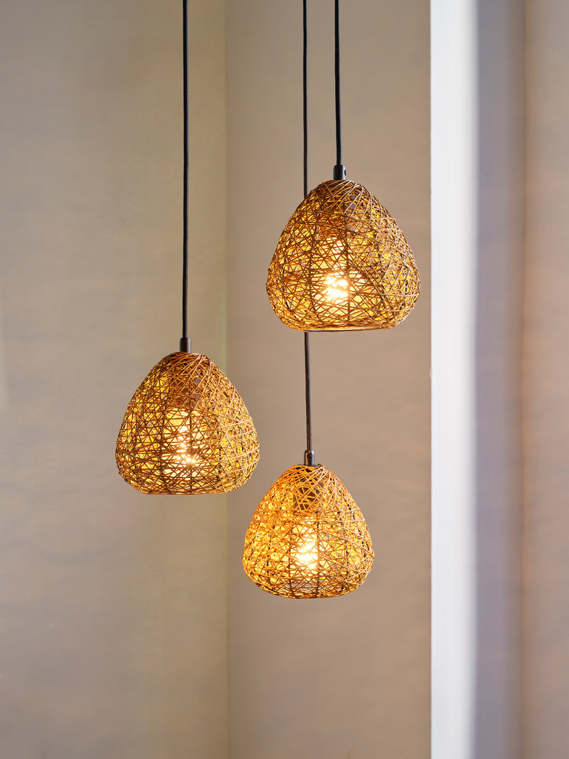 Decor Paper Drop Pendant Plate BEIGE, 3XE27, IP20, IK03, 367x1500mm, Sisustuksellinen kattovalaisin Osram