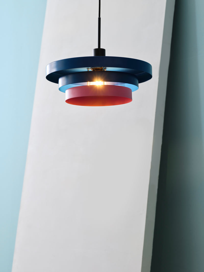 Decor Layers Pendant BLUE, E27, IP20, 400x1360mm, Sisustuksellinen kattovalaisin Osram