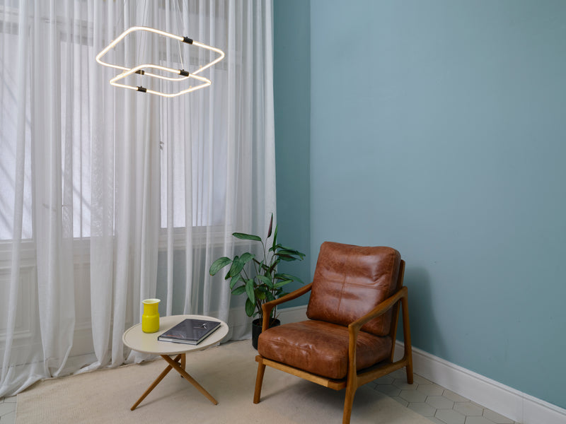 23W, 2500lm, Decor Tetragon 2XPendant Click DIM, IP20, IK03, 566x800mm, LED Ceiling lamp Osram