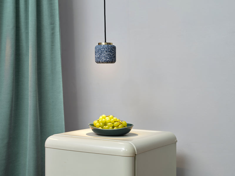 Decor Terrazzo Ball Pendant BLUE, GU10, IP20, 100x1500mm, Decorative ceiling lamp Osram