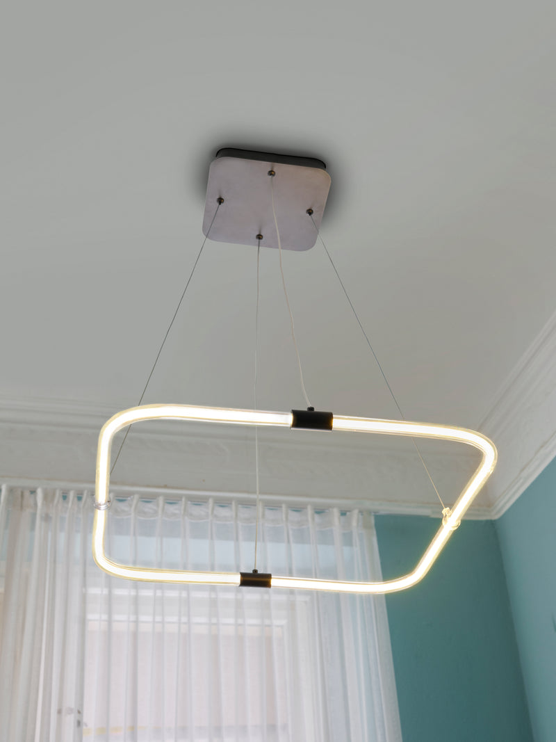 18W, 2000lm, Decor Tetragon Pendant Click DIM, 3000K, IP20, IK03, 566x700mm, LED Kattovalaisin Osram