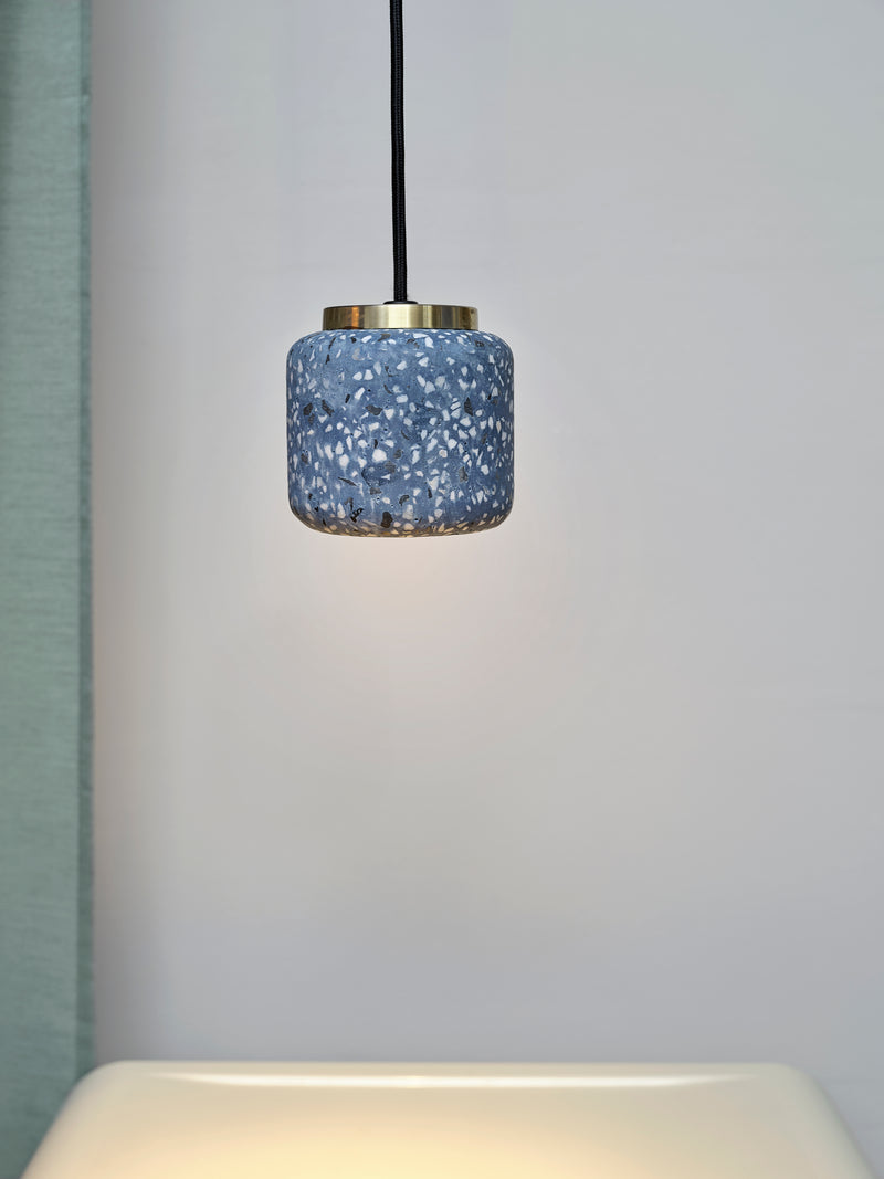 Decor Terrazzo Ball Pendant BLUE, GU10, IP20, 100x1500mm, Decorative ceiling lamp Osram