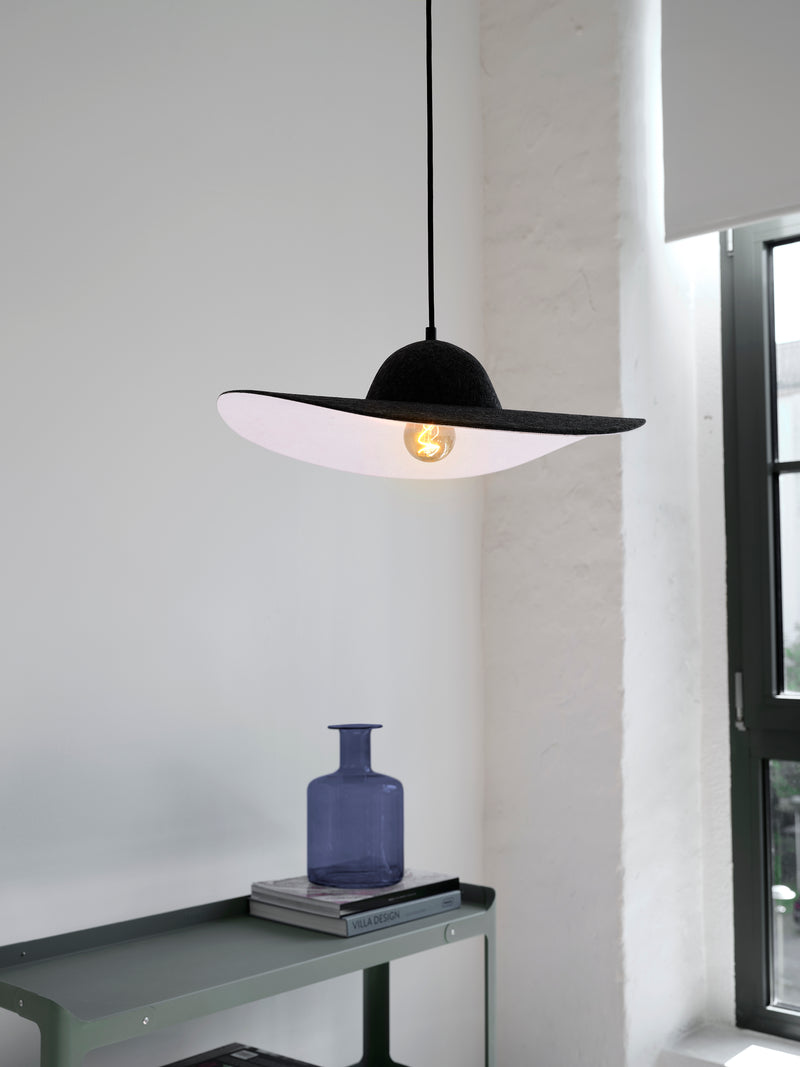 Decor Felt Hat Pendant DARK GRAY, E27, IP20, IK03, 500x1500mm, Decorative ceiling lamp Osram