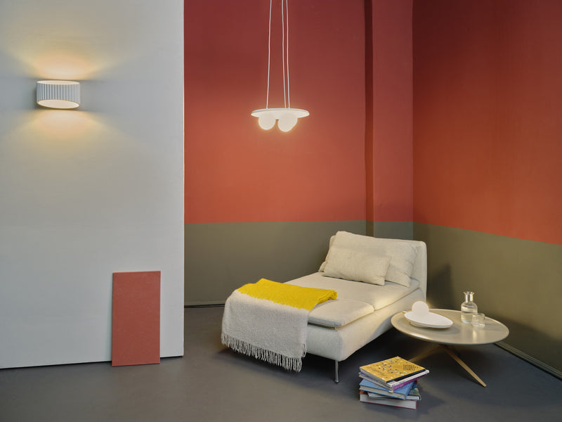 Decor Plaster Band Wall 255 WHITE, E27, IP20, IK03, 143x255mm, Decorative wall lamp Osram