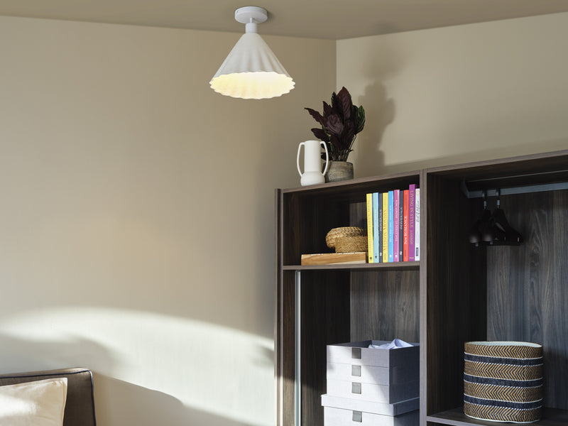 Decor Pulp Ceiling WHITE, E27, IP20, 290x310mm, Decorative ceiling lamp Osram