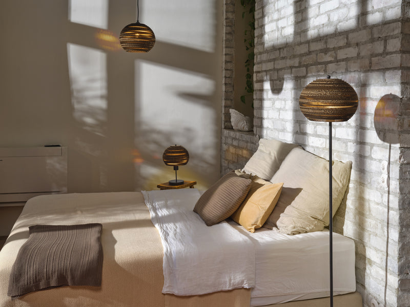 Decor Cardboard Ball Table BROWN, E27, IP20, 260x385mm, Decorative table lamp Osram