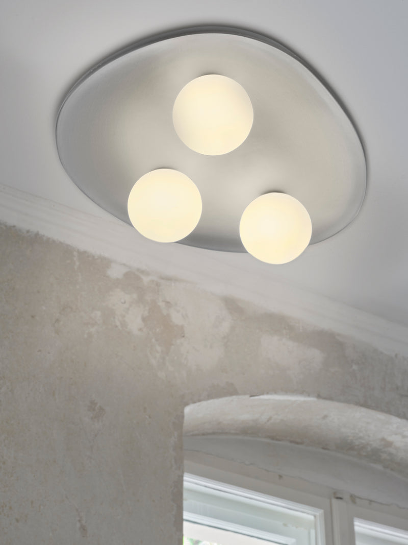 Decor Plaster Nest Ceiling WHITE, 3XG9, IP20, IK03, 385x500mm, Sisustuksellinen kattovalaisin Osram