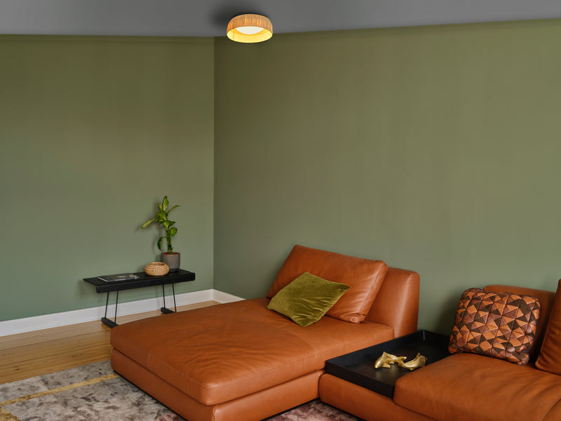 28W, 1150lm, Decor Bamboo Paper Ceiling 500 BROWN, 3000K, IP20, IK03, 130x500mm, LED ceiling lamp Osram