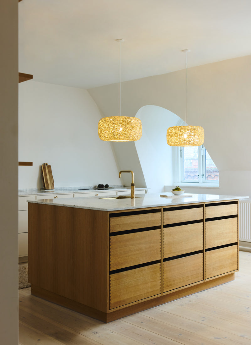 Decor Paper Bale Pendant BEIGE, E27, IP20, IK03, 400x1500mm, Decorative ceiling lamp Osram