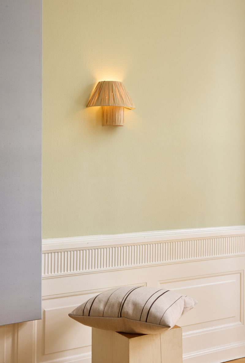 Decor Bamboo Paper Hut Wall Brown, E27, IP20, IK03, 140x280mm, Decorative wall lamp Osram