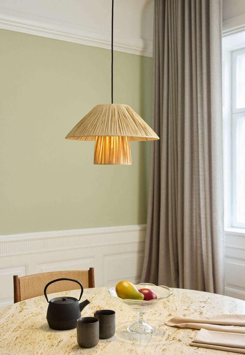 Decor Bamboo Paper Hut Pendant 400 BROWN, E27, IP20, IK03, 400x1200mm, Decorative ceiling lamp Osram