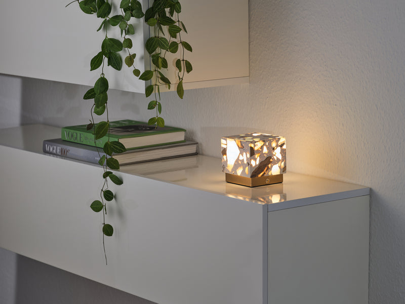 2W, 40lm, Decor Gleam Table Touch CCT DIM WHITE, 2700K/3300K/4500K, IP20, 100x97mm, Sisustuksellinen LED pöytävalaisin Osram