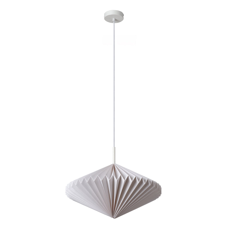 Decor Paper Lantern Diamond Pendant WHITE, E27, IP20, 450x1400mm, Decorative ceiling lamp Osram