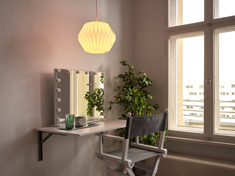 Decor Paper Lantern Gem Pendant WHITE, E27, IP20, 350x1380mm, Sisustuksellinen kattovalaisin Osram