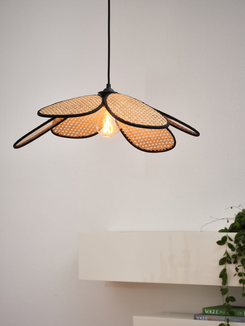 Decor Rattan Daisy Pendant BEIGE, E27, IP20, 580x1230mm, Sisustuksellinen kattovalaisin Osram