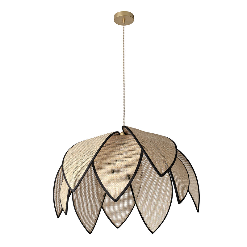 Decor Rattan Lotus Pendant BEIGE, E27, IP20, 670x1465mm, Sisustuksellinen kattovalaisin Osram