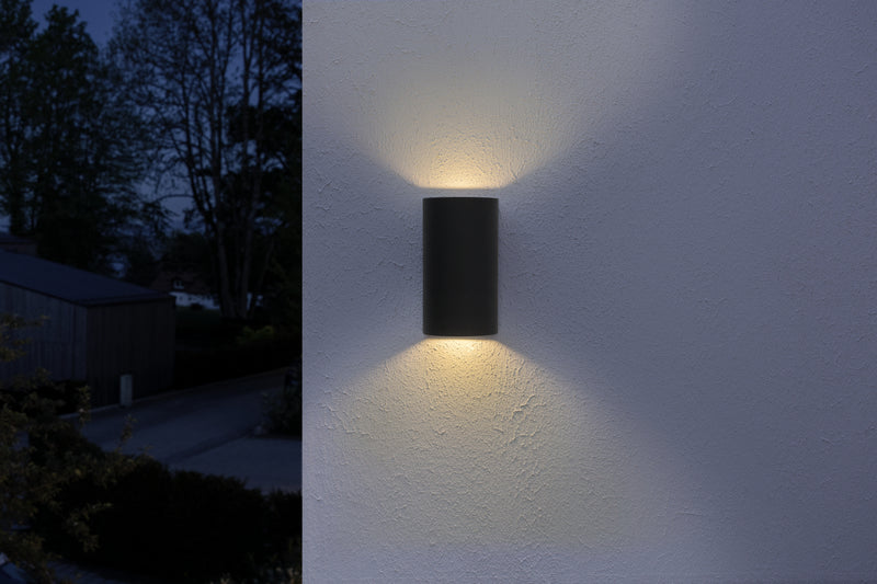 12W, 700lm, Endura Style UpDown Wall DARK GRAY, 3000K, IP44, IK06, LED Ulkoseinävalaisin Osram