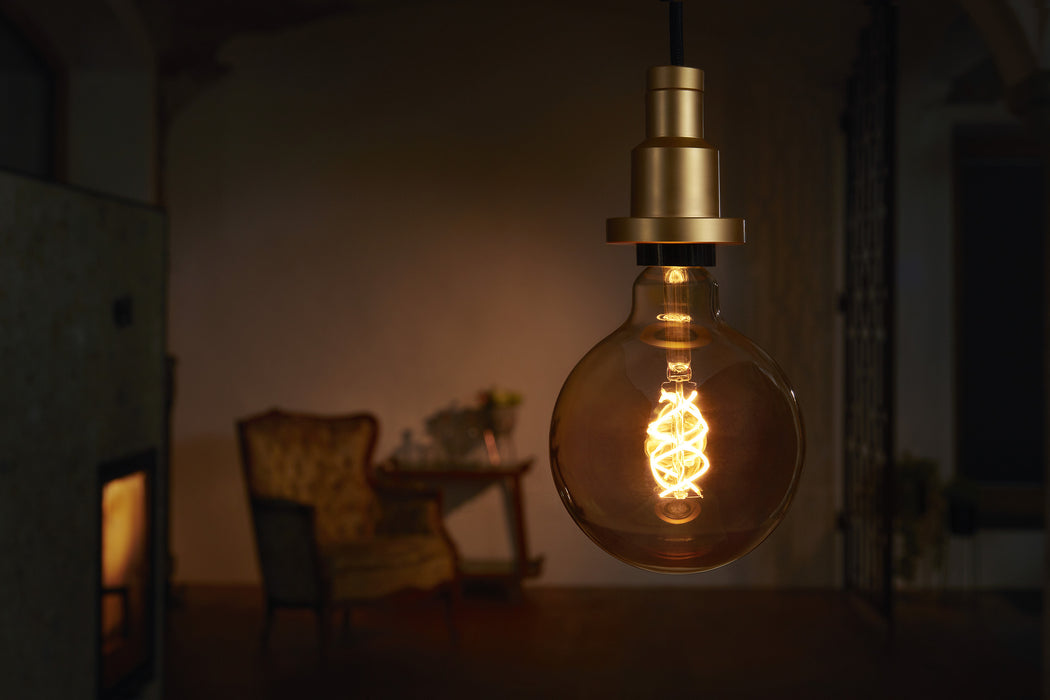 4W, 300lm, Vintage 1906 Globe 28 Filament GOLD, E27, 2000K, 124x168m, LED Sisustuslamppu Osram