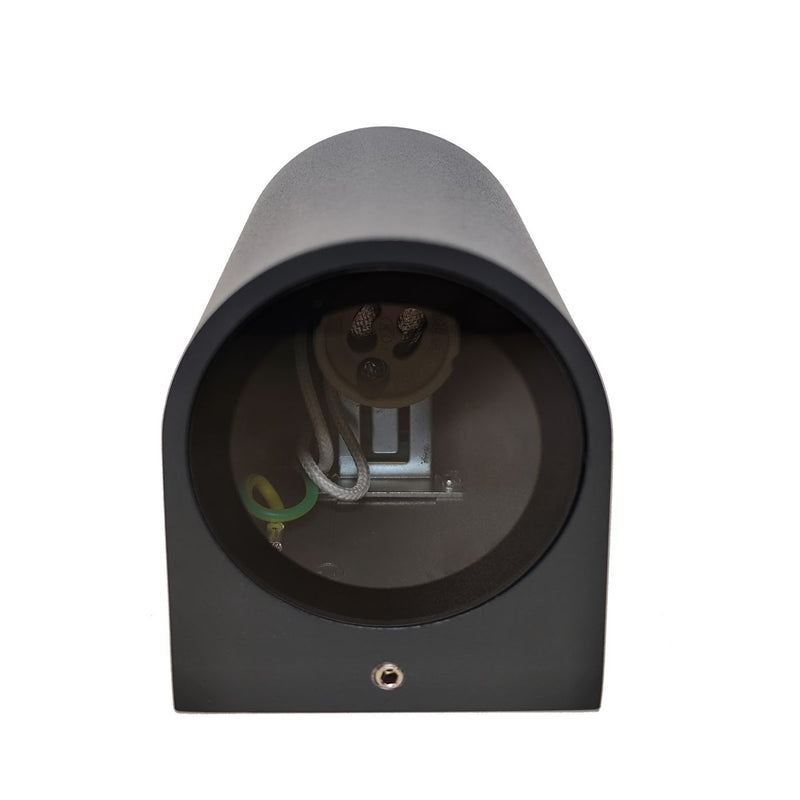 Thorgeon GU10 IP65 anthracite luminaire frame – round outdoor wall lamp, 77x100 mm