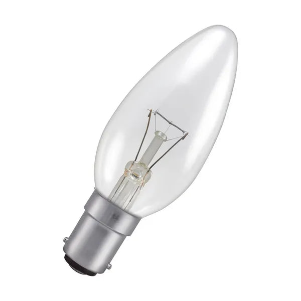 40W, B15d, 2700K, 35x100mm, Candle bulb
